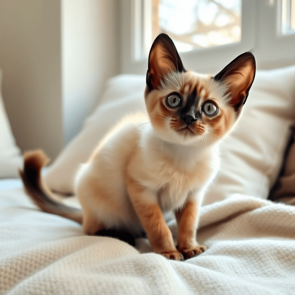 Balinese cat - long haired Siamese
