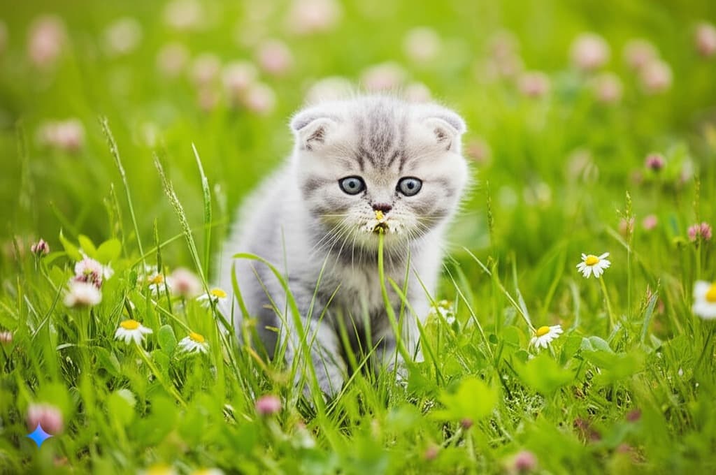 Scottish Fold cat in a home environment